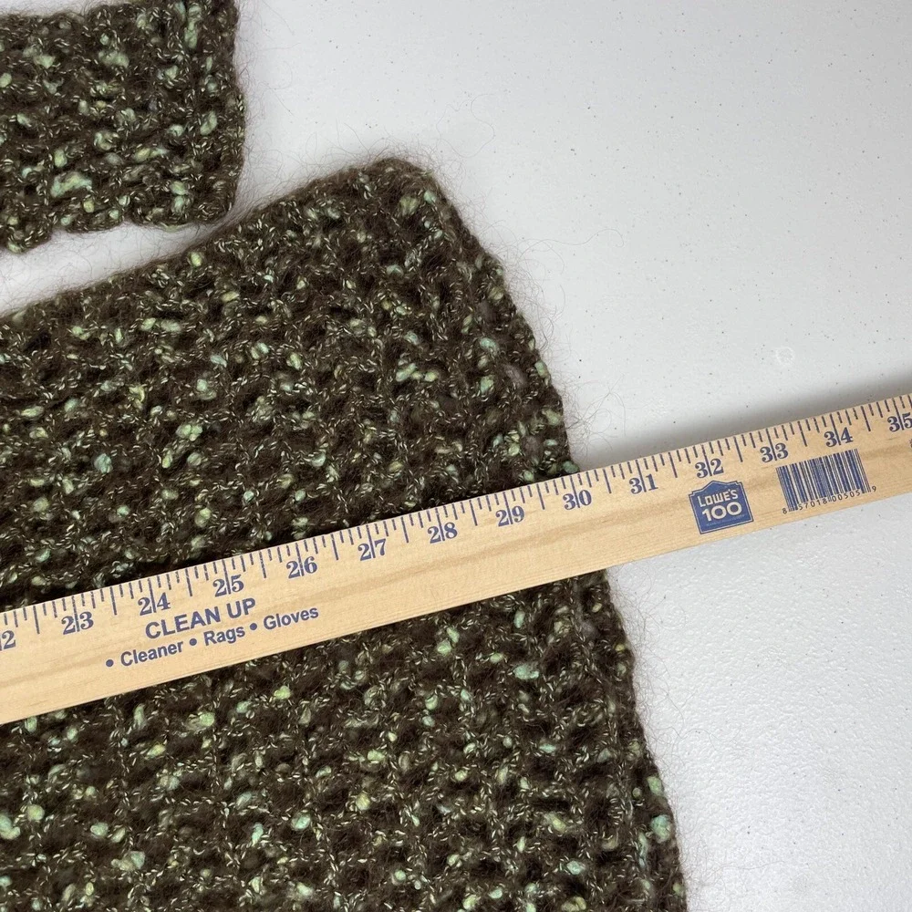 Free People Sweater Women's Size Small Open Knit Turtleneck Mohair‎ Cotton